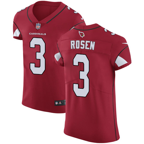 Nike Cardinals #3 Josh Rosen Red Team Color Men's Stitched NFL Vapor Untouchable Elite Jersey